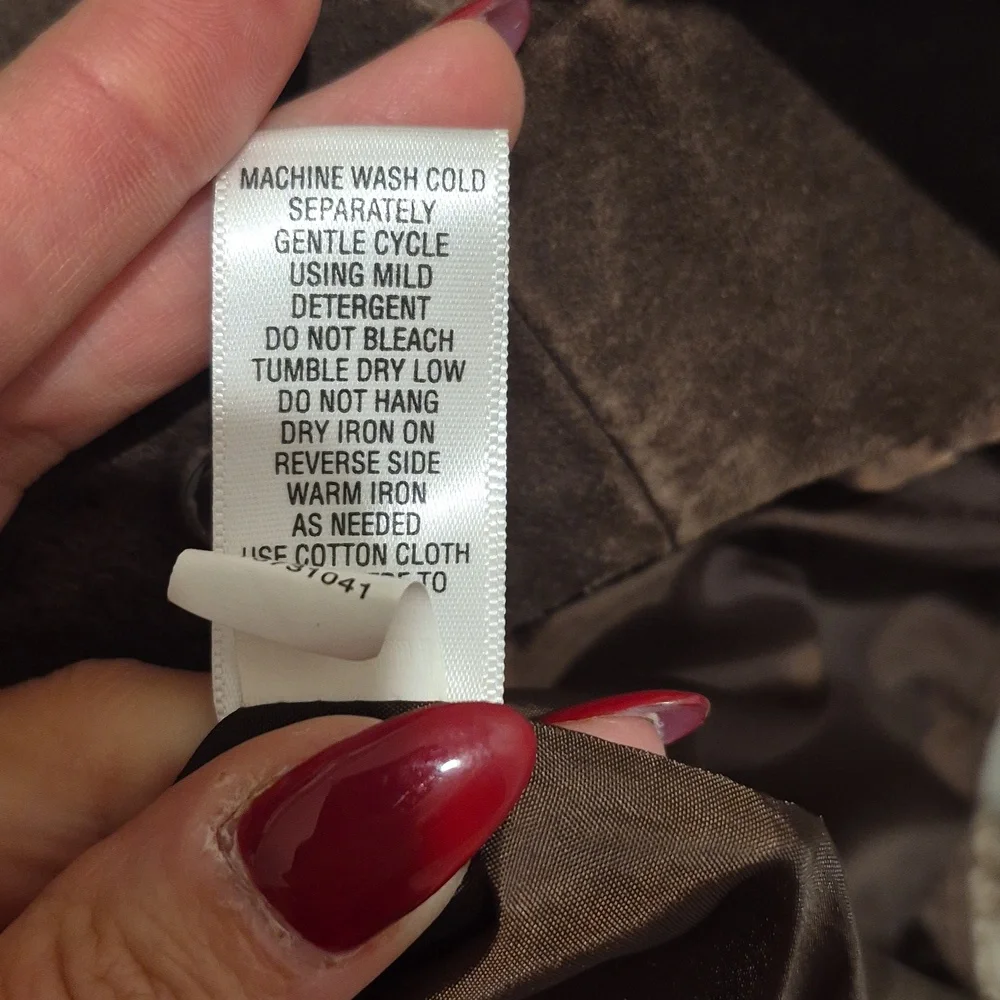 Vintage Cherokee Brown Leather Women's Blazer - Picture 9 of 9